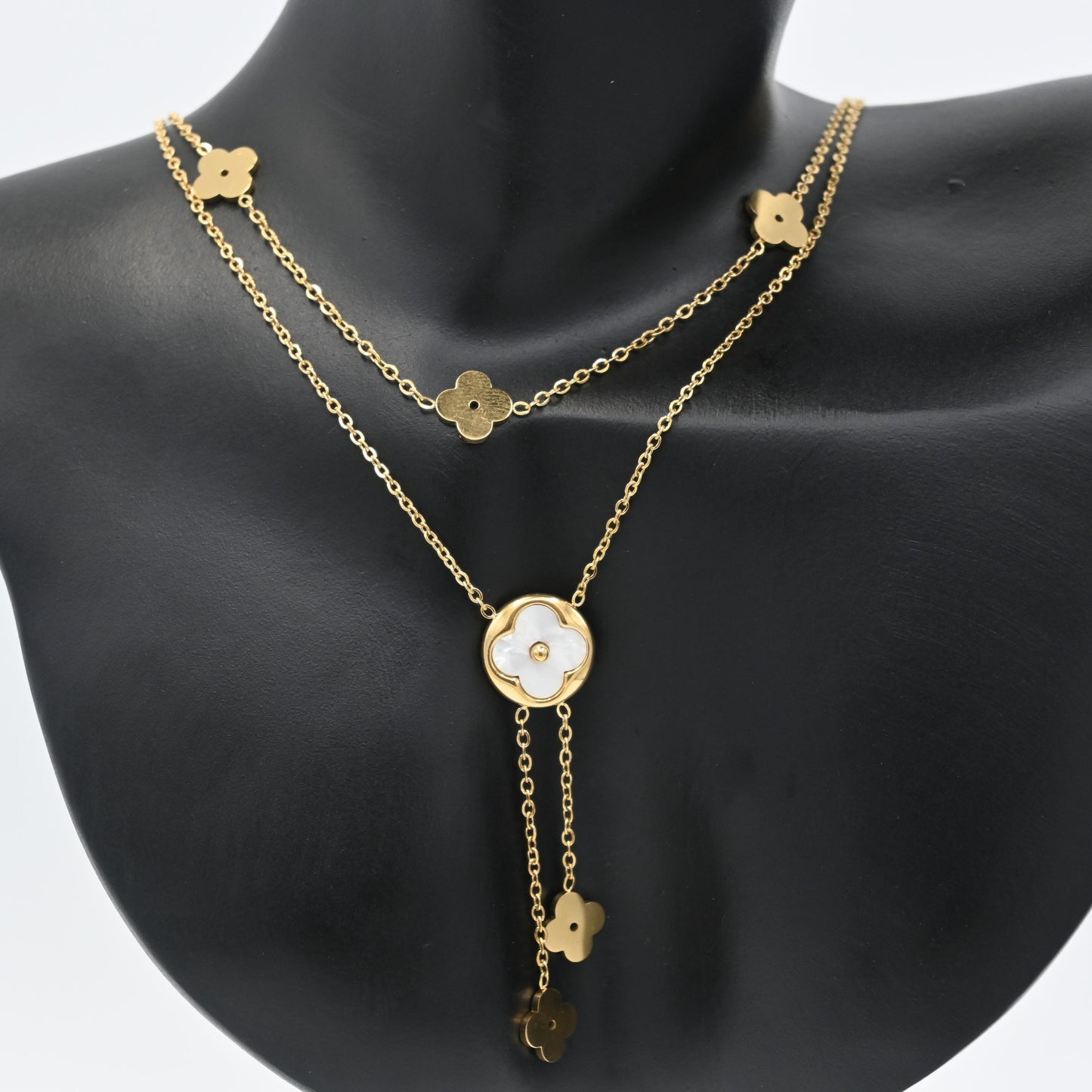 Flower Two Layers Necklace