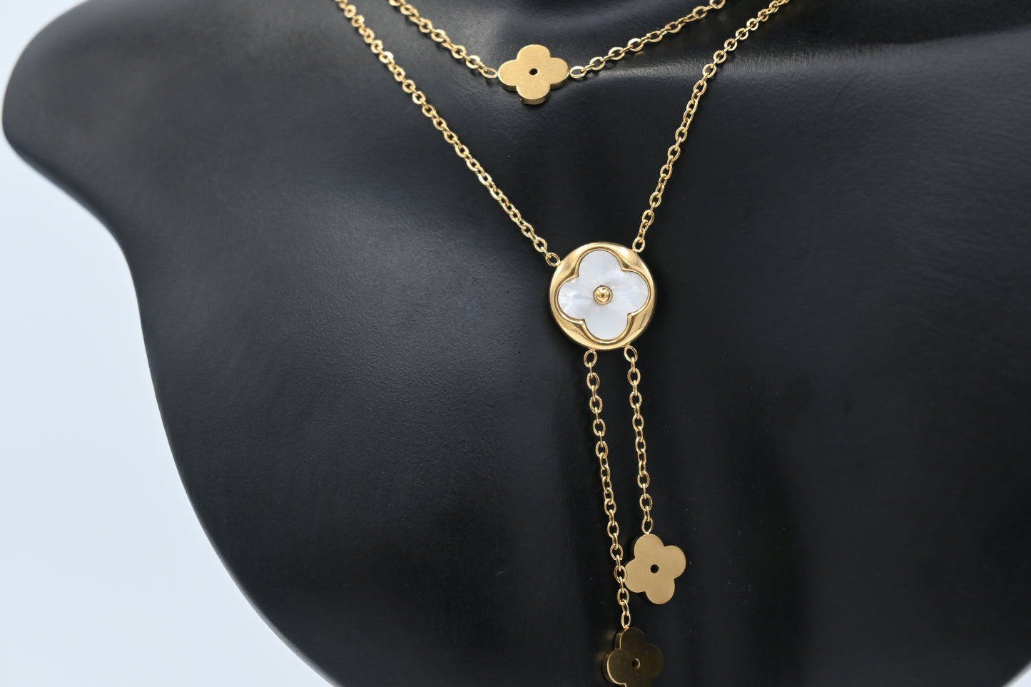 Flower Two Layers Necklace