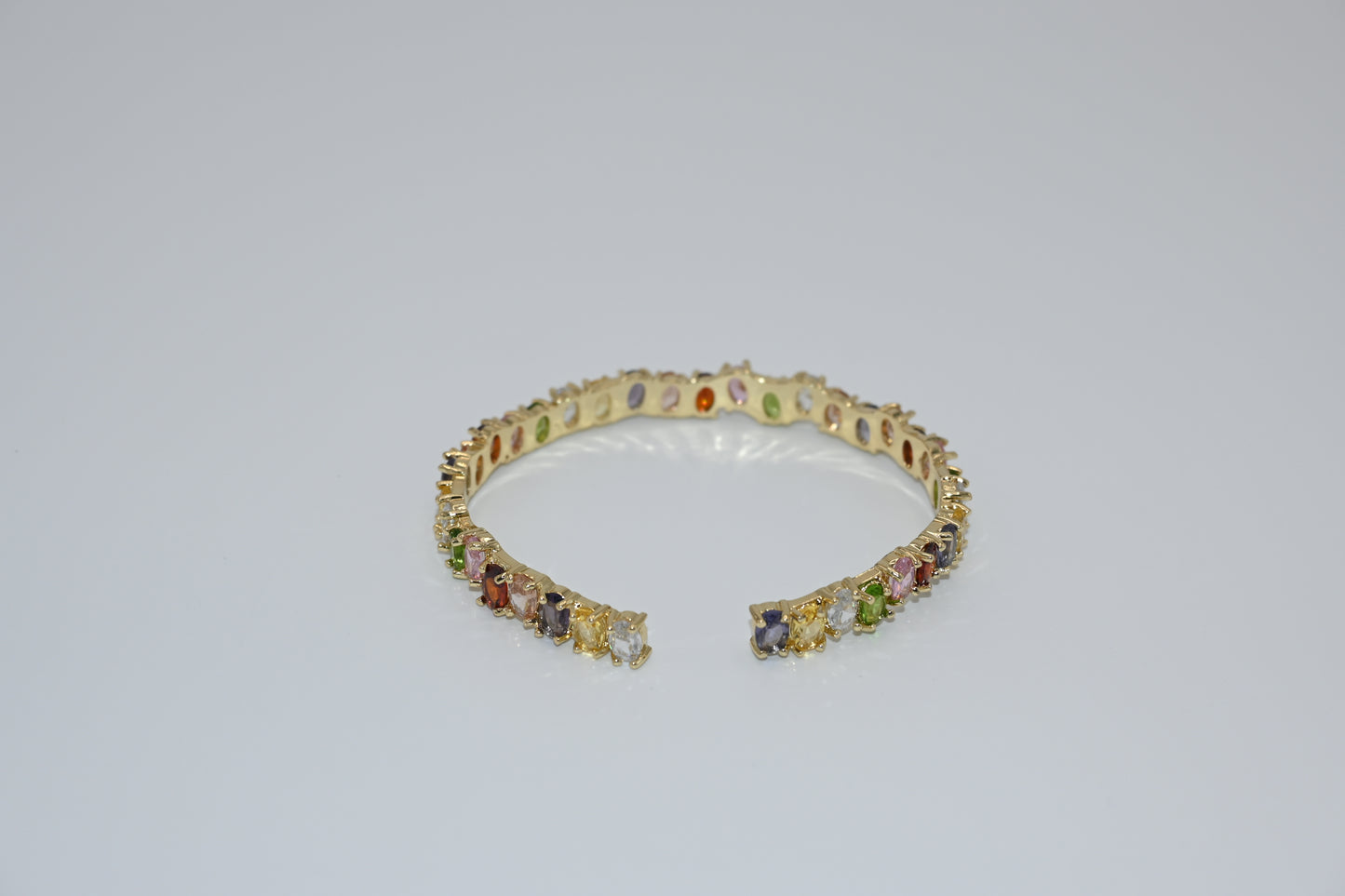 Oval Crystals Bangle